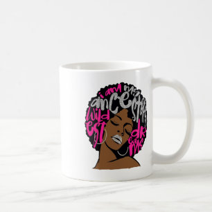 I Am My Ancestors Dreams Hot Pink Bubblegum Afro B Coffee Mug