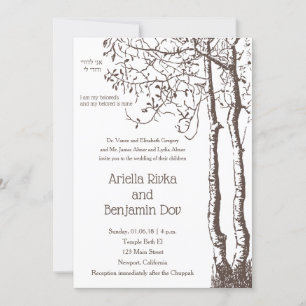 I am my beloved in Deep Root Wedding Invitation