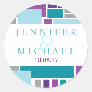 I AM MY BELOVED Return Address Stcker Classic Round Sticker