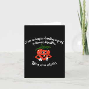 I Am No Longer Shrinking Myself Strawberry Boxing  Card