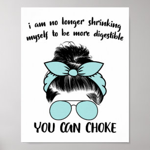 I Am No Longer Shrinking Myself Strawberry Boxing Poster