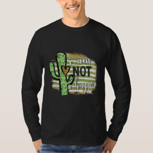 I Am Not A Hugger  Tee Cactus Sarcastic Avoid Hugs