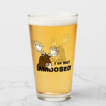 I Am Not Amoosed Glass