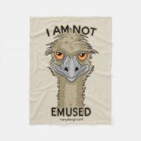 I Am Not Emused Funny Emu Pun | Beige
