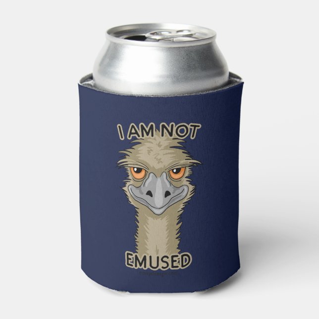 I Am Not Emused Funny Emu Pun Can Cooler (Can Front)