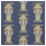 I Am Not Emused Funny Emu Pun Fabric