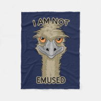 I Am Not Emused Funny Emu Pun