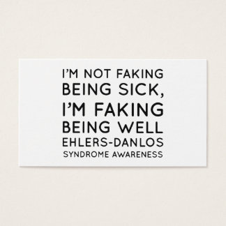 I am not faking being sick I am faking being well