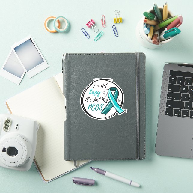 I Am Not Lazy It's Just My PCOS Teal Ribbon (iPad Cover)