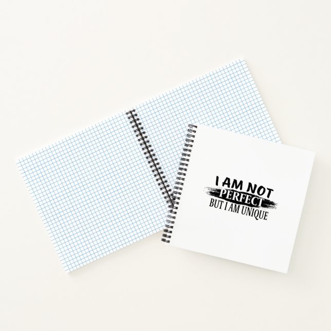 I am not perfect, but I am unique Notebook (Inside)
