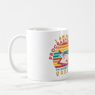 I AM NOT PROCRASTINATING I'M DOING SIDE QUEST COFFEE MUG