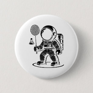 I Am Not Short I Am A Badminton Player Racket Shut 2 Inch Round Button