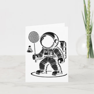 I Am Not Short I Am A Badminton Player Racket Shut Card