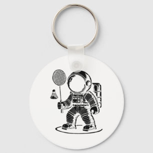 I Am Not Short I Am A Badminton Player Racket Shut Keychain