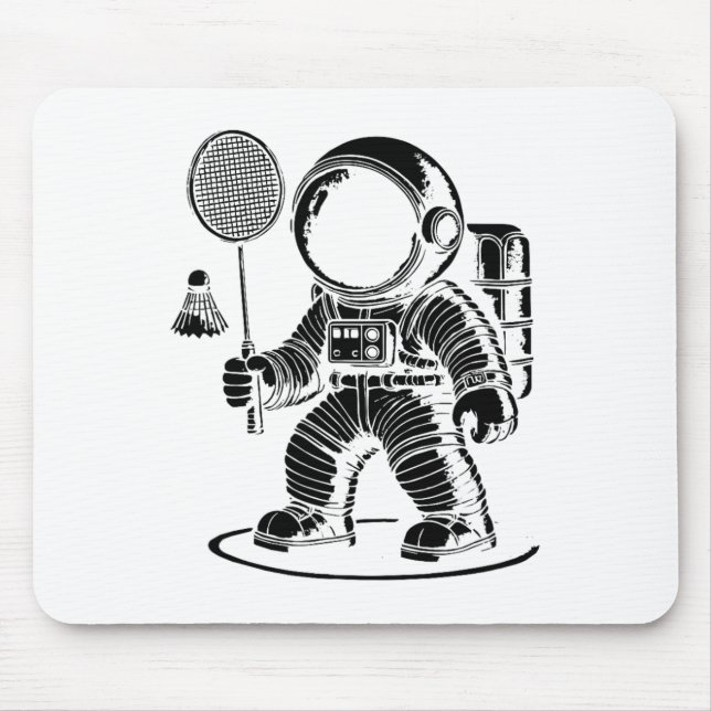 I Am Not Short I Am A Badminton Player Racket Shut Mouse Pad (Front)
