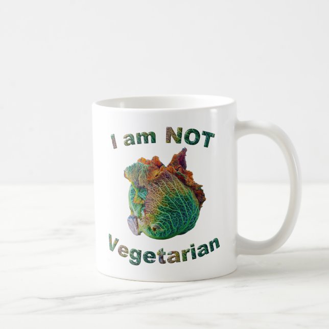 I Am Not Vegetarian Coffee Mug (Right)