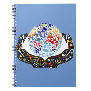 I Am Now Inspirational Word Art Notebook