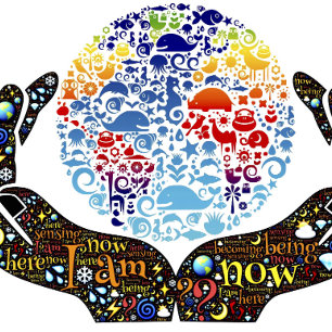 I Am Now Inspirational Word Art Poster