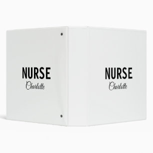 I am nurse medical expert add your name text simpl binder