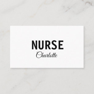I am nurse medical expert add your name text simpl business card