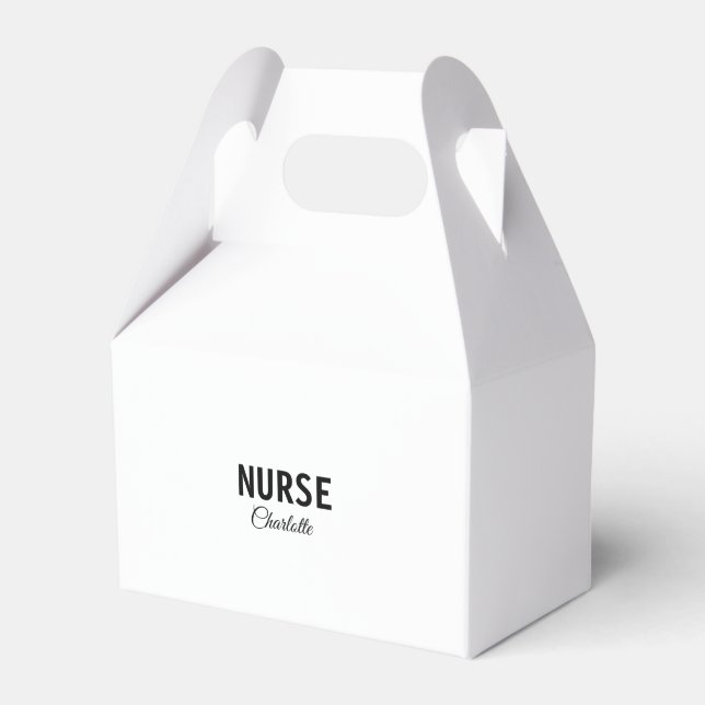 I am nurse medical expert add your name text simpl favor box (Front Side)