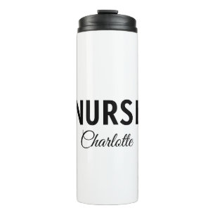 I am nurse medical expert add your name text simpl thermal tumbler