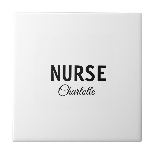 I am nurse medical expert add your name text simpl tile (Front)