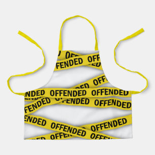 I am offended police tape do not cross apron