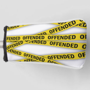I am offended police tape do not cross golf head cover