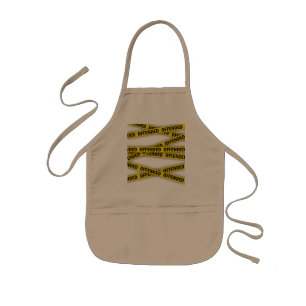 I am offended police tape do not cross kids apron