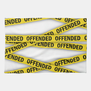 I am offended police tape do not cross kitchen towel