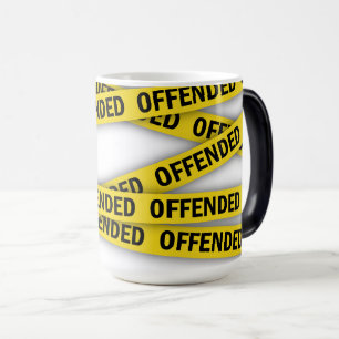 I am offended police tape do not cross magic mug