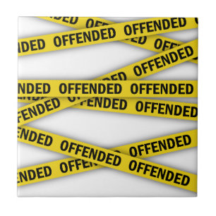 I am offended police tape do not cross tile