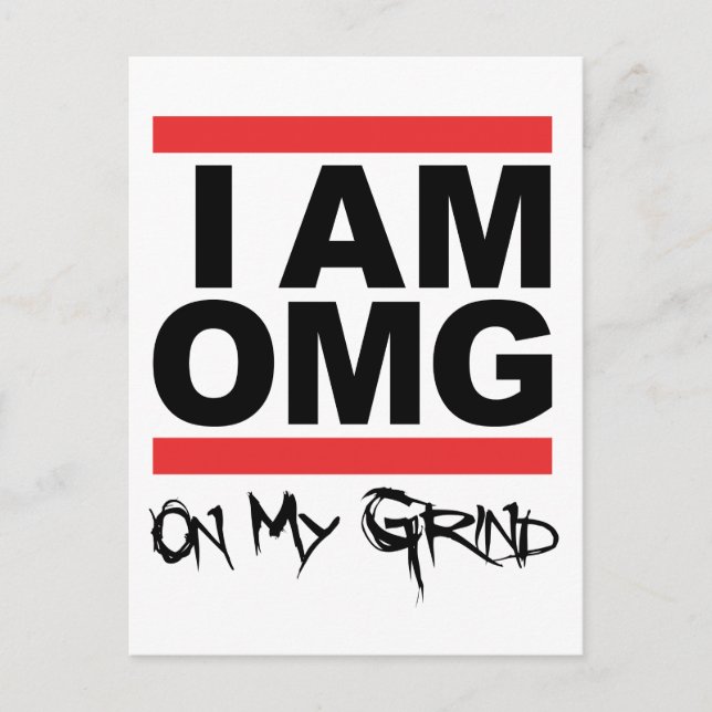 I Am OMG Post card (Front)