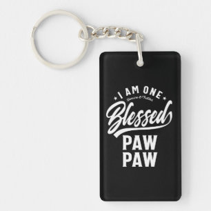 I Am One Blessed Pawpaw T-shirt Gift Keychain