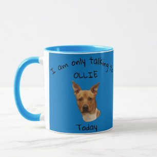 I am only talking to Pet today Personalized Mug