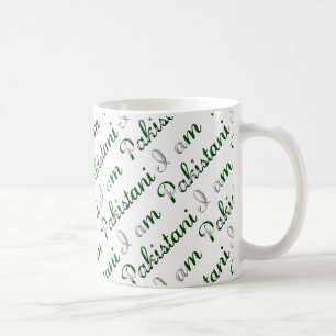 I am Pakistani Country Pride Typography Pattern Coffee Mug