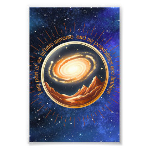 I am part of an infinite universe photo print
