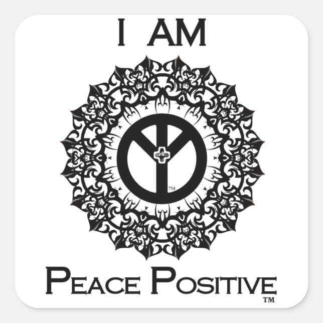 I AM PEACE POSITIVE Sticker (Front)
