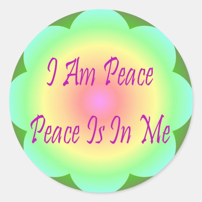 I Am Peace Sticker (Front)