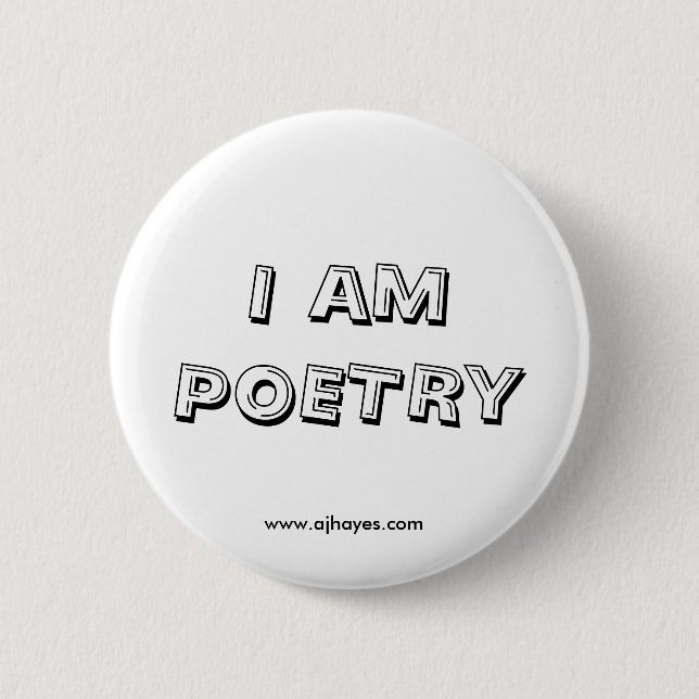 I Am Poetry Button w/Website (Front)