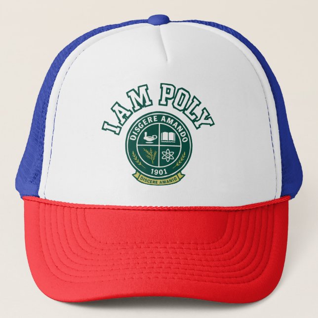 I AM POLY Trucker Hat (Front)