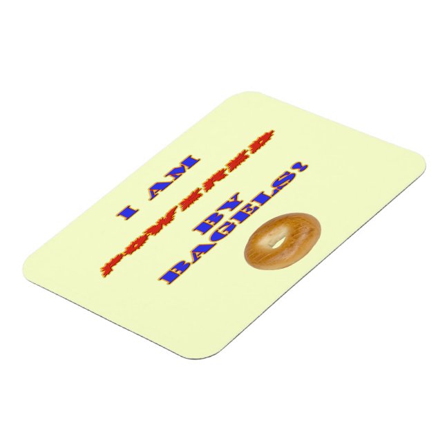 I am Powered by Bagels Magnet (Left Side)