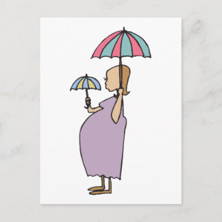 I Am Pregnant Gift Announcement Postcard