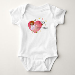 I am princess baby bodysuit