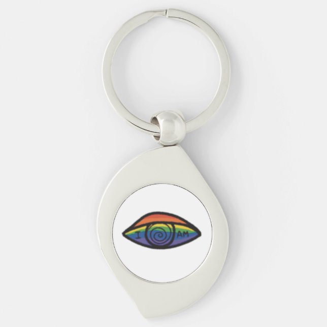 I AM Rainbow Pride  Keychain (Front)