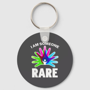 I Am Rare Disease Awareness Shirt - Rare Disease D Keychain
