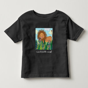 i am RAWR-some! Cute colourful lion Toddler T-shirt
