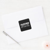 I Am Retired Unless It Is Golf Square Sticker (Envelope)