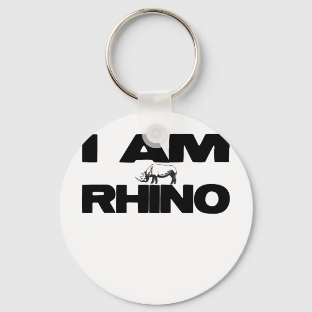 I AM RHINO KEYCHAIN (Front)